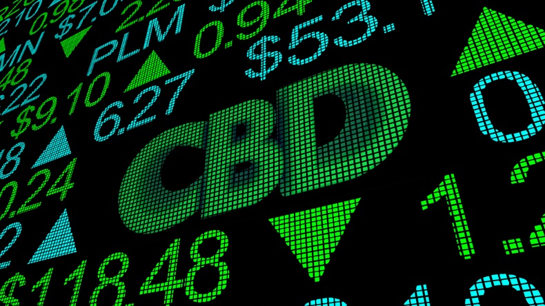 CBD Cannabidiol Hemp Marijuana Cannabis Stock Market Business Company Investment 3d Illustration - Illustration 
