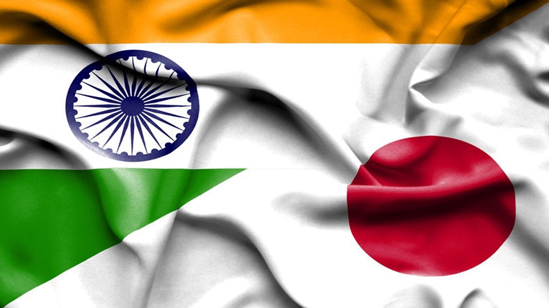 Indian and Japanese flags