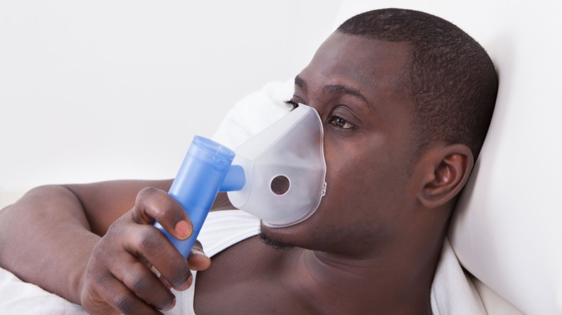 Inhalation Through Oxygen Mask