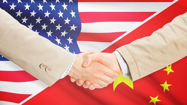 US China handshake