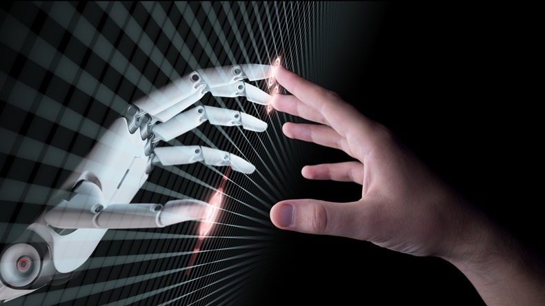 Robot, human hands