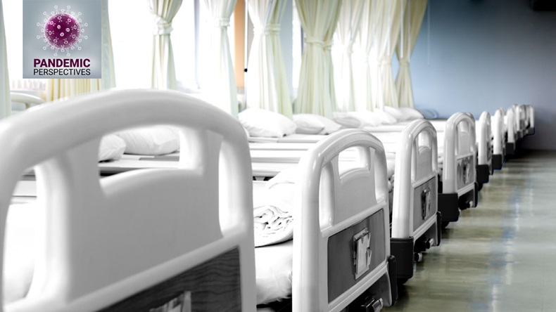 Empty hospital Beds