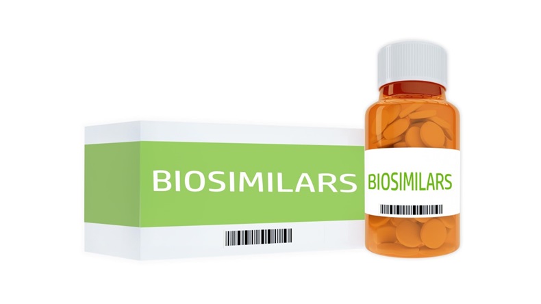 Pill Bottle Labeled Biosimilars