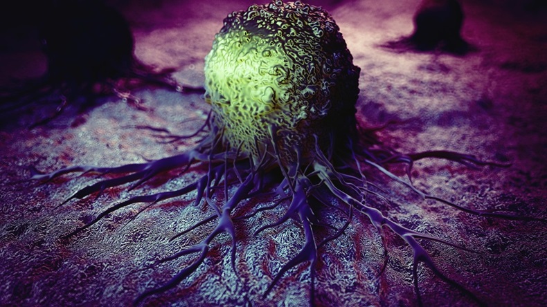 medically accurate illustration of cancer cell