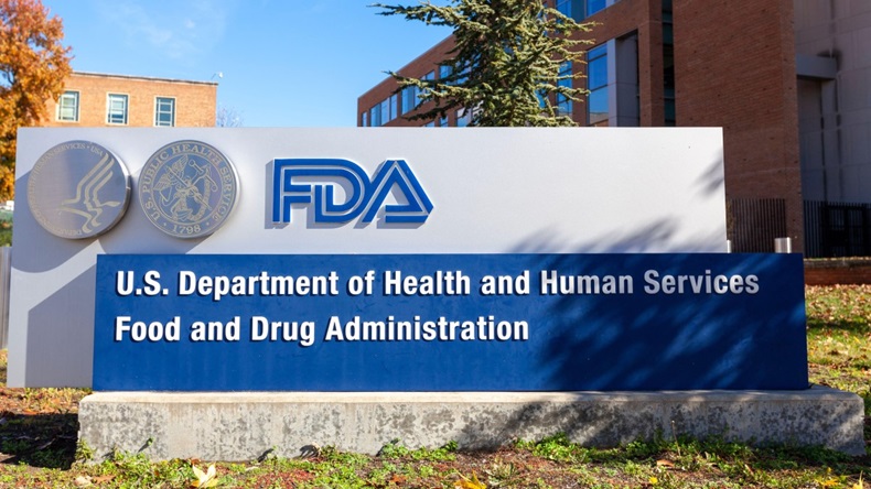 Exterior view of the headquarters of US Food and Drug Administration (FDA). This federal agency approves medication.