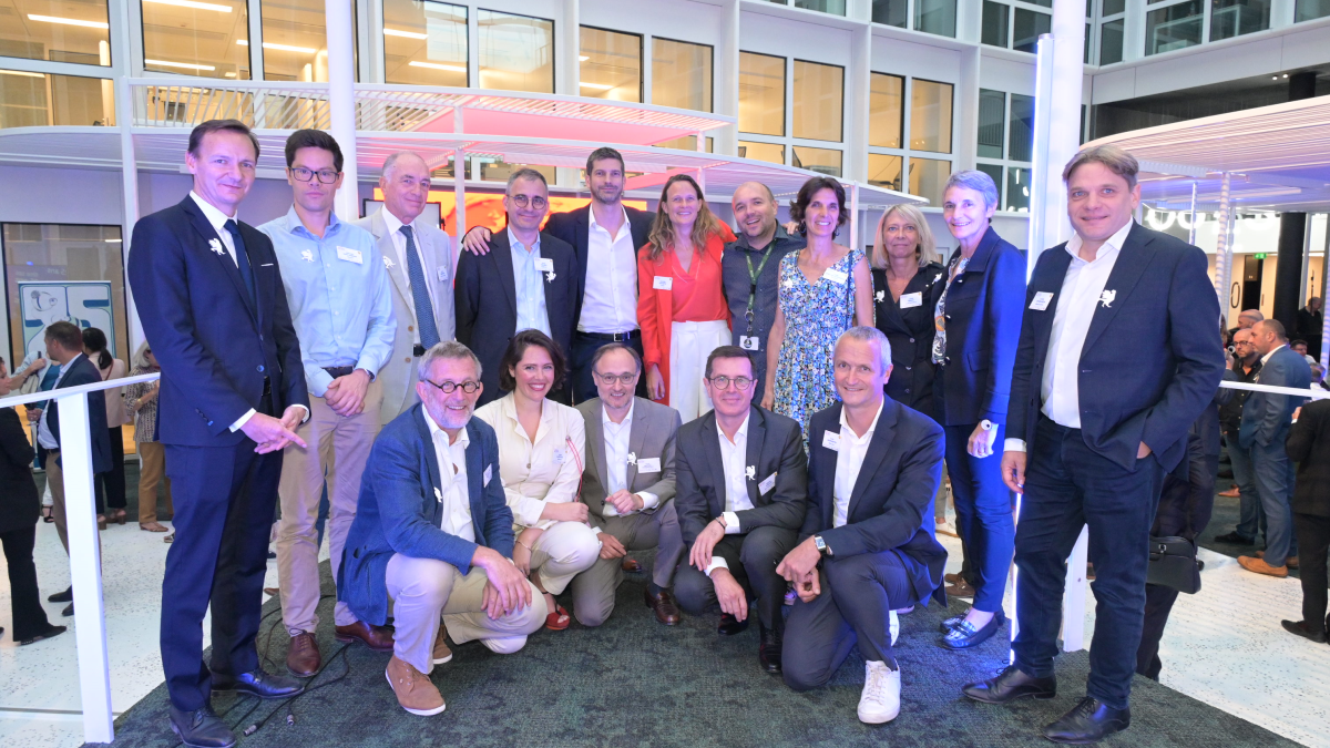A group of France Biotech vice presidents together at the conference