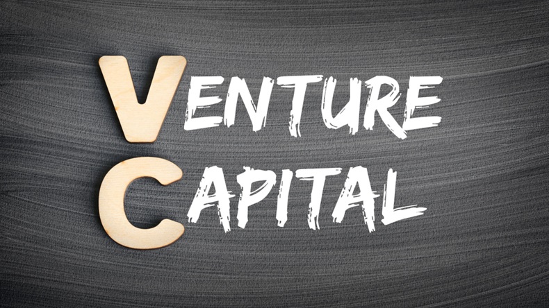 VC Venture Capital, acronym text concept on blackboard