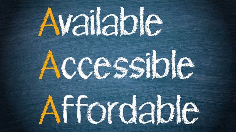 The Three As Available Accessible Accordable