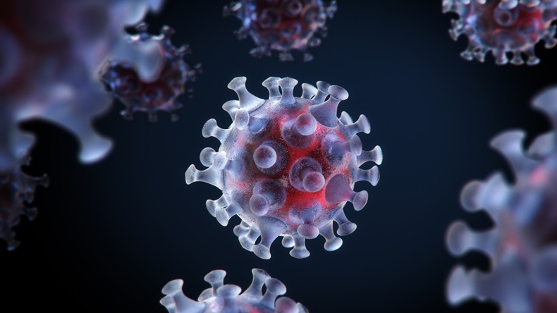 3d illustration of T cells or cancer cells,3d rendering.