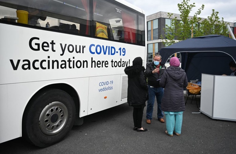 Bolton vaccination bus